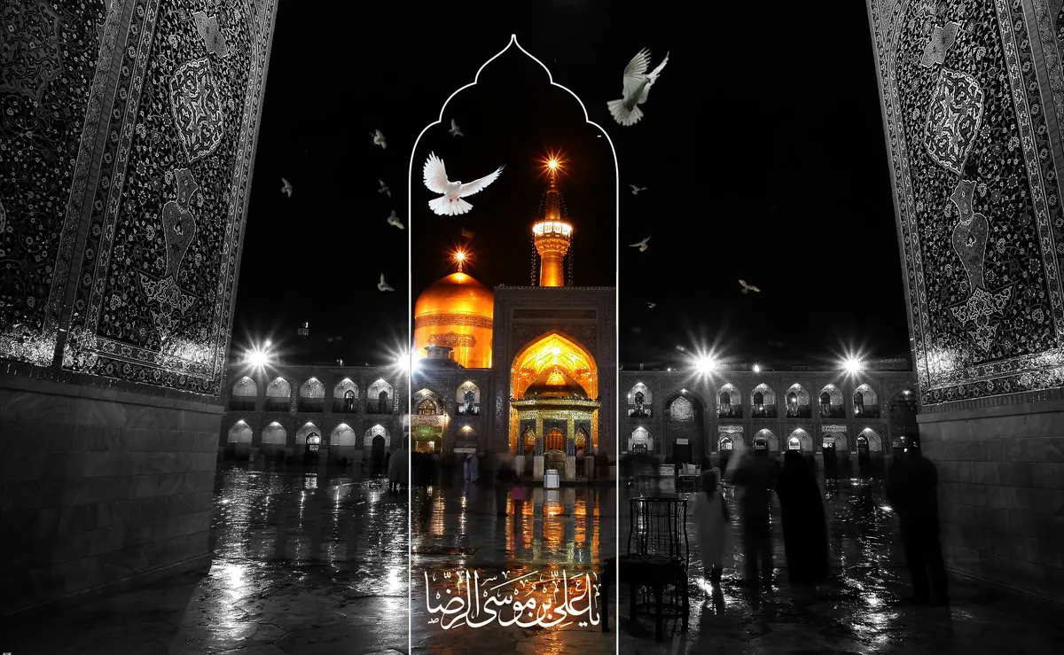  روی قلبم حک شده امام رضا