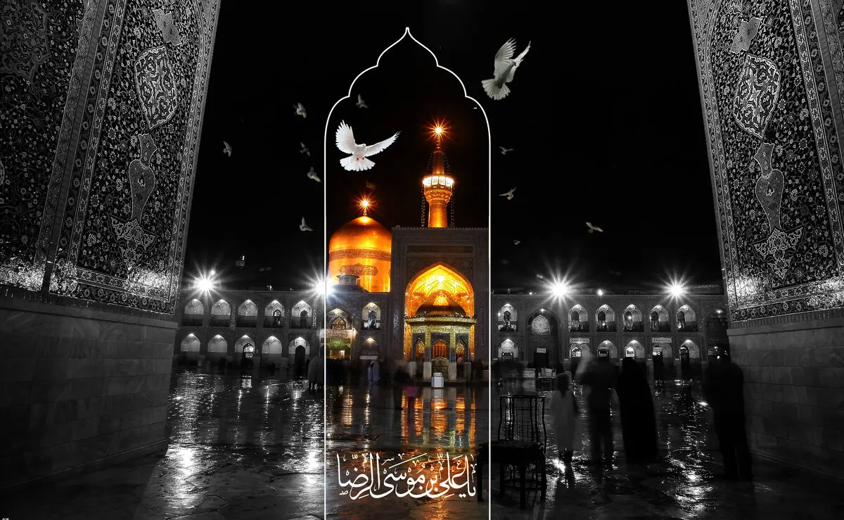  روی قلبم حک شده امام رضا