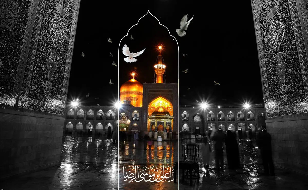  روی قلبم حک شده امام رضا
