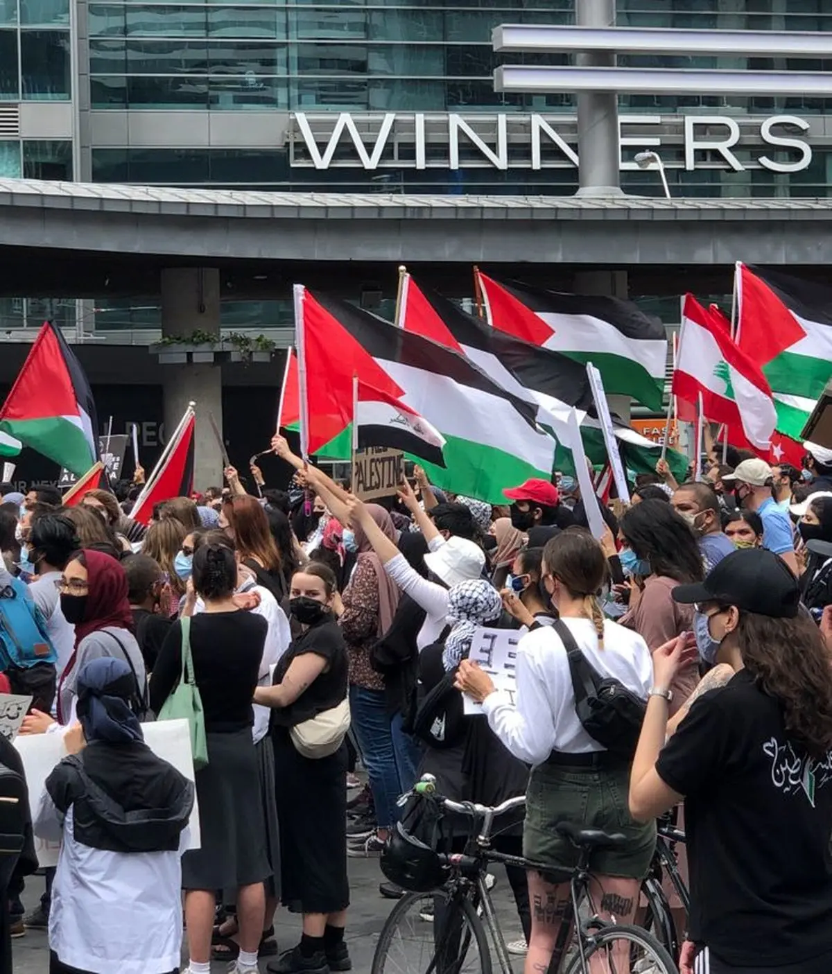 فیلم اختصاصی از اعتراض و حمایت از غزه در کانادا