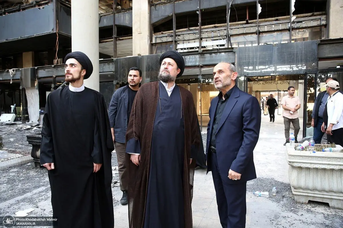 بالاخره سید حسن خمینی برای اولین بار به صداوسیما رفت+عکس