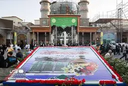 تصاویر جشن میلاد حضرت عبدالعظیم حسنی در حرم ری