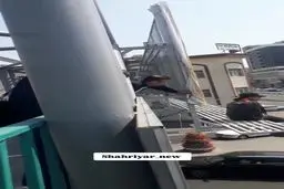  نجات دختر تهرانی که قصد خودکشی از بالای پل عابر پیاده را داشت + فیلم