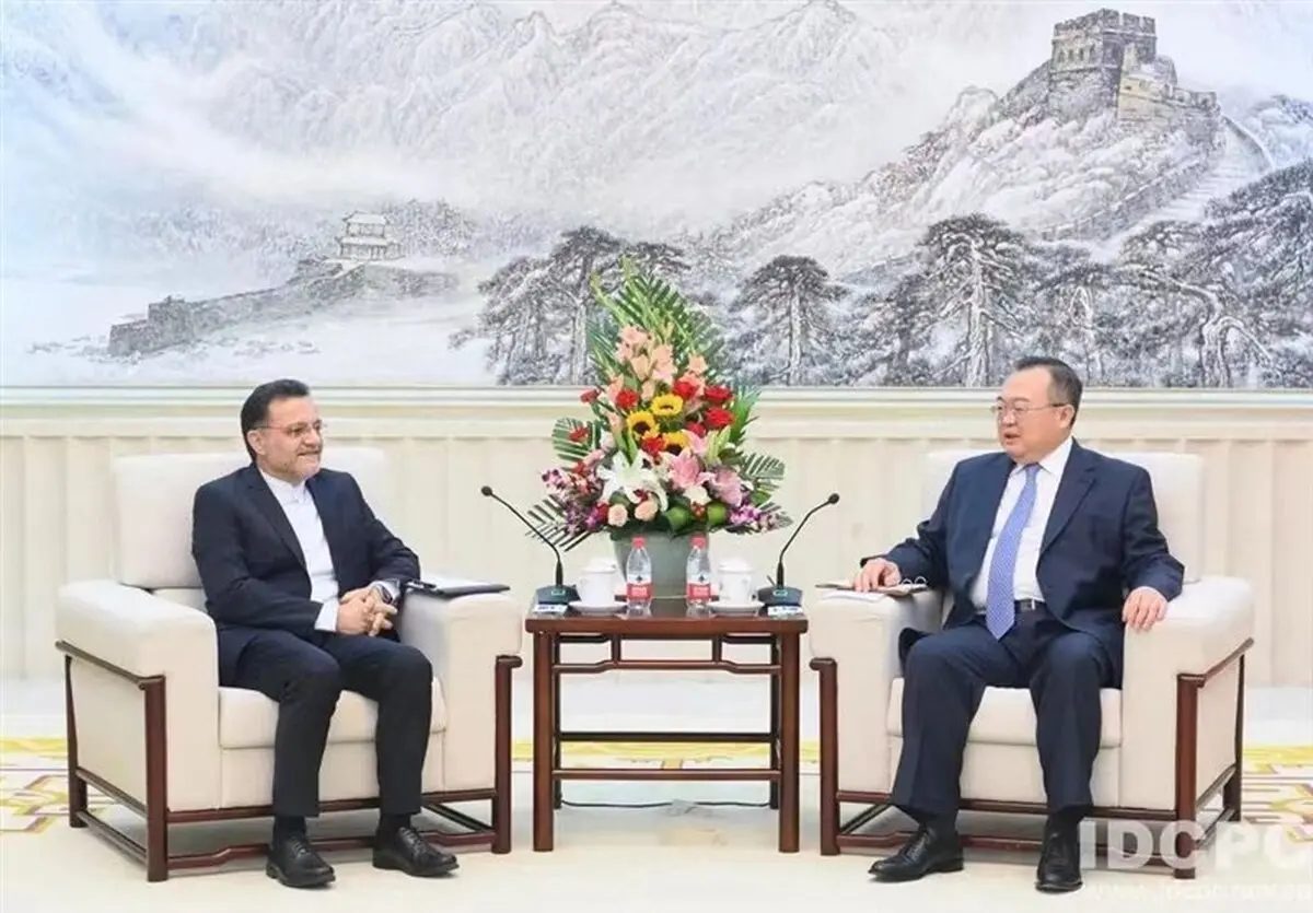 دیدار سفیر ایران با وزیر بین‌الملل حزب حاکم چین