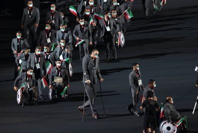  پرچمداری «زهرا نعمتی» و «نورمحمد آرخی» در مراسم افتتاحیه پارالمپیک توکیو 