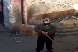 استفاده نظامیان صهیونیست از یک فلسطینی برای سپر انسانی