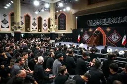 فرمانده نیروی هوافضای سپاه در حسینیه امام خمینی + عکس