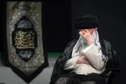 تصاویر عزاداری شهادت امام رضا(ع) درحضور رهبرانقلاب