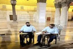 دیدار مکرون و جولانی در کاخ دمشق