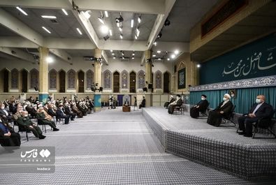 دیدار مسئولان نظام و میهمانان وحدت اسلامى‌ با رهبر انقلاب