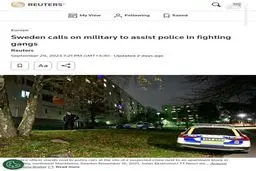 موج خشونت بی‌سابقه در سوئد