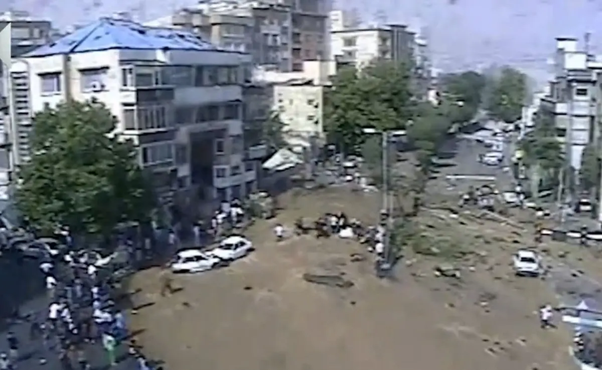 فیلم دیده نشده از لحظه حمله رژیم صهیونیستی به تجریش