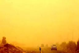 وضعیت عجیب آسمان مشهد