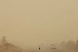 توفان شن و گردوغبار شدید در زابل