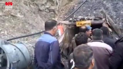 نخستین فیلم از معدن حادثه دیده طرزه دامغان