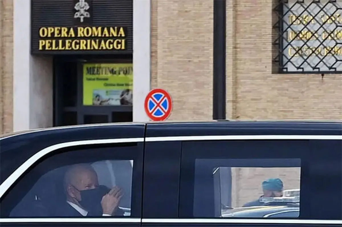 ببینید  اسکورت کیلومتری جو بایدن در رم ایتالیا