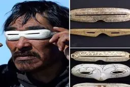 ‏عینکهای آفتابی اسکیموها