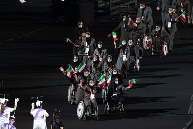  پرچمداری «زهرا نعمتی» و «نورمحمد آرخی» در مراسم افتتاحیه پارالمپیک توکیو 