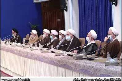 دیدار اعضای جامعه روحانیت مبارز با رییس جمهور