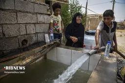 تصاویر آبرسانی ضربتی نیروی زمینی ارتش به روستاها