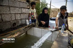 تصاویر آبرسانی ضربتی نیروی زمینی ارتش به روستاها