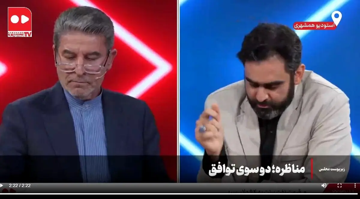 مناظره تند ثابتی و شهریاری ؛ مجادله بر سر رفراندوم