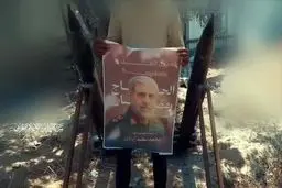 ادای احترام به شهید ایزدی حین شلیک راکت به اسرائیل