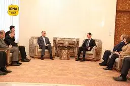 تصاویر دیدار امیرعبداللهیان با بشار اسد