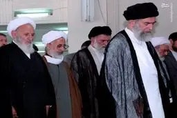 تصاویری از آیت‌الله حسن‌زاده آملی در کنار رهبر انقلاب