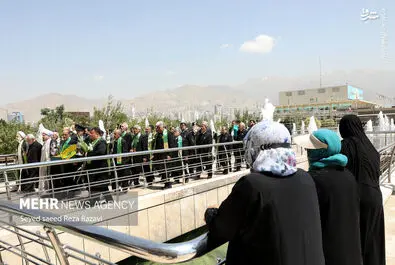 پرچم رضوی در برج میلاد