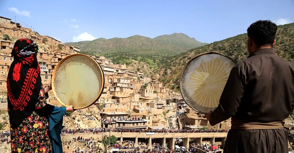 جشنواره هزار دف در روستای تاریخی پالنگان