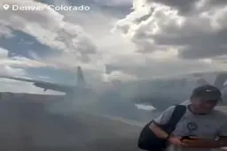  آتش‌سوزی در هواپیمای بوئینگ ٧٣٧ مکس آمریکا 