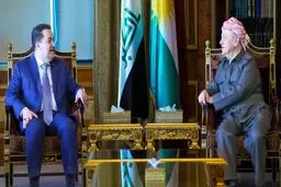 تأکید بارزانی و السودانی بر هماهنگی برای عبور از بحران‌ها و چالش‌ها