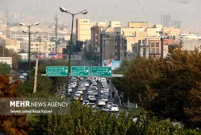 شلوغی و ترافیک تهران