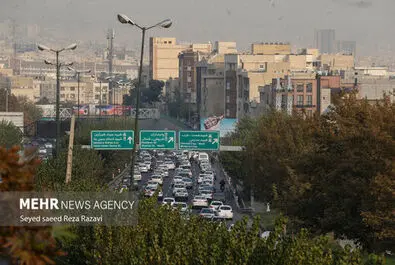 شلوغی و ترافیک تهران
