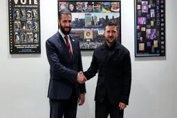 دیدار زلنسکی و تروریست بزرگ در آمریکا + عکس