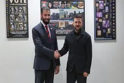 دیدار زلنسکی و تروریست بزرگ در آمریکا + عکس