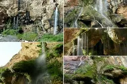 تصویر زیبا از آبشار شاهلولاک در شهرستان لنجان شهر چرمهین