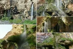 تصویر زیبا از آبشار شاهلولاک در شهرستان لنجان شهر چرمهین