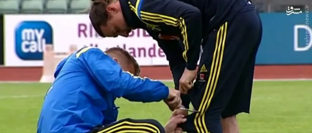 عکس/ حرکت عجیب زلاتان در تمرین