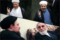 حضور روحانی و ناطق پس از حضور هاشمی و سیدحسن خمینی/ مربع اعتدال در حال شکل گیری