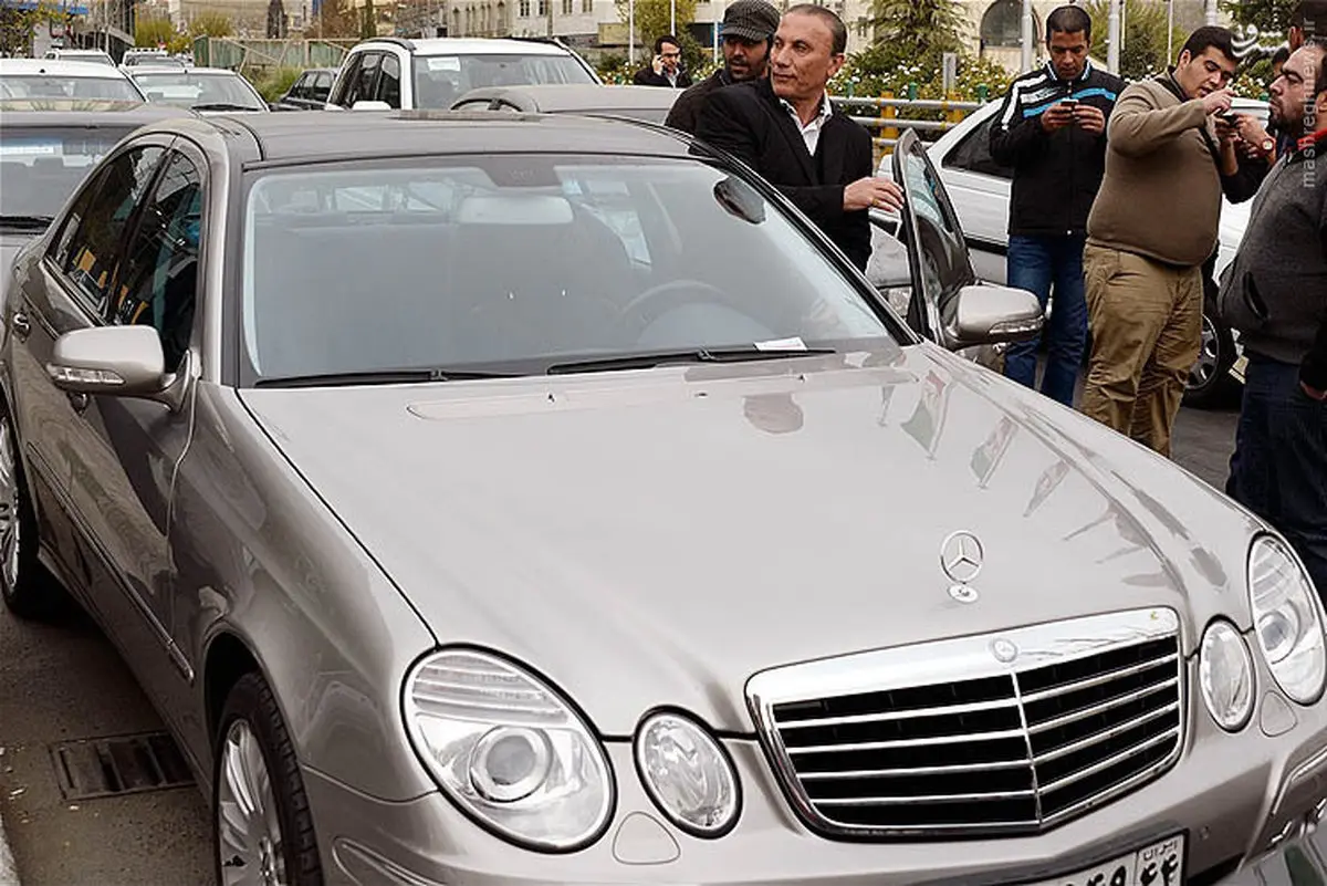 ماشین لوکس حمید درخشان/ عکس
