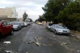 عکس/ طوفانی با سرعت 140 کیلومتر در کیش