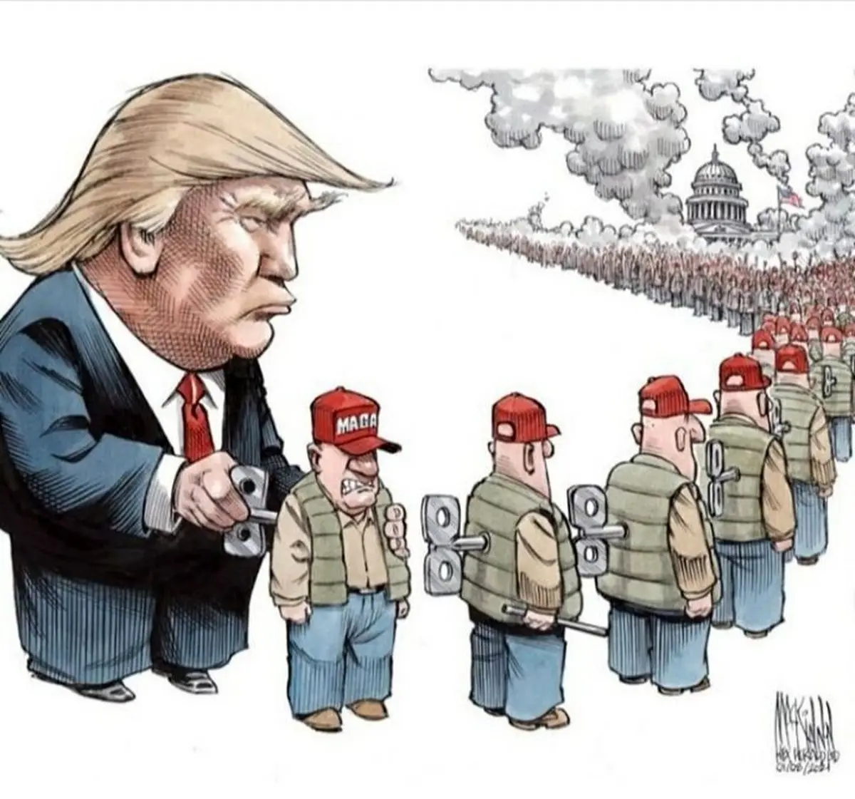 خرابکاری جدید ترامپ چیست؟ +کاریکاتور