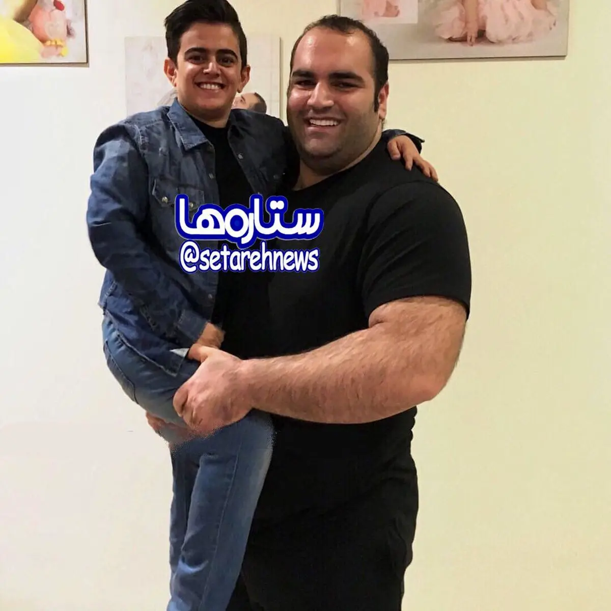 امير محمد در آغوش بهداد سليمى!/عکس