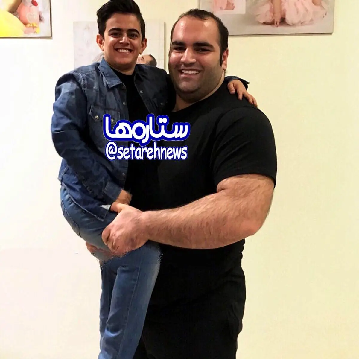 امير محمد در آغوش بهداد سليمى!/عکس