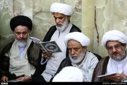 حضور مراجع تقلید در مراسم سالگرد ارتحال آیت الله بروجردی/ تصاویر