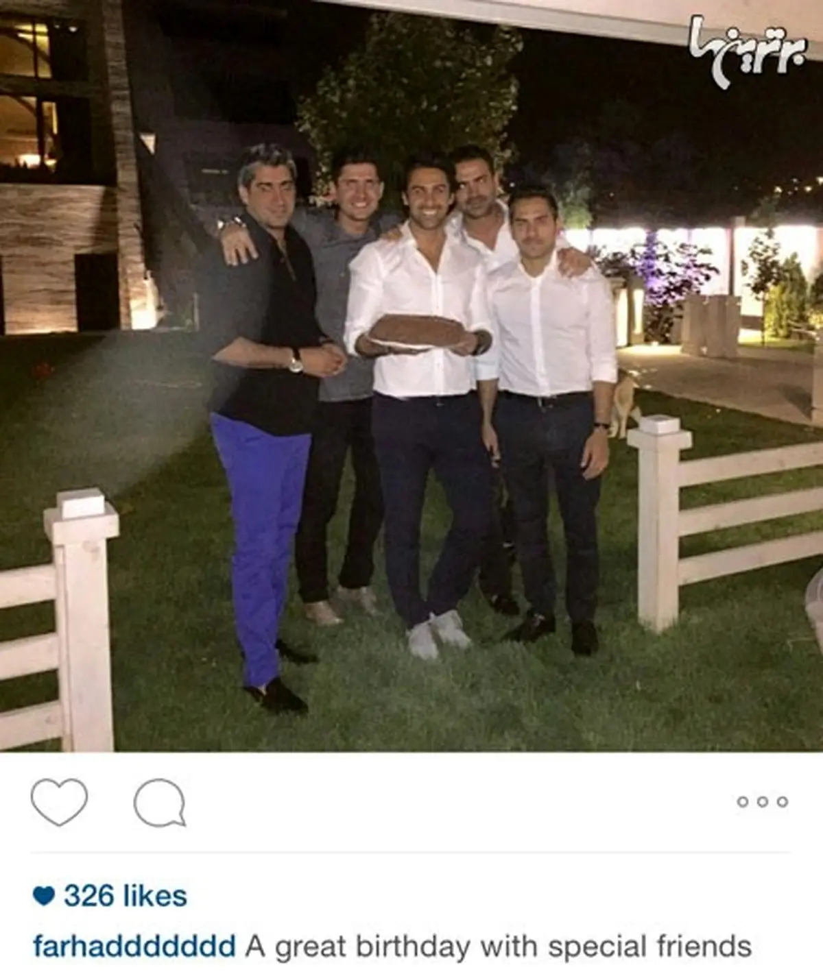 جشن تولد فرهاد مجیدی در کنار دوستان/عکس