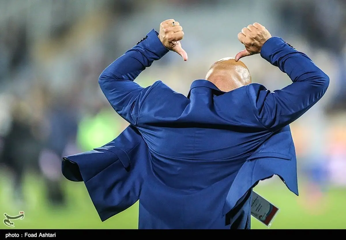 شادی بعد از گل به سبک منصوریان!/عکس