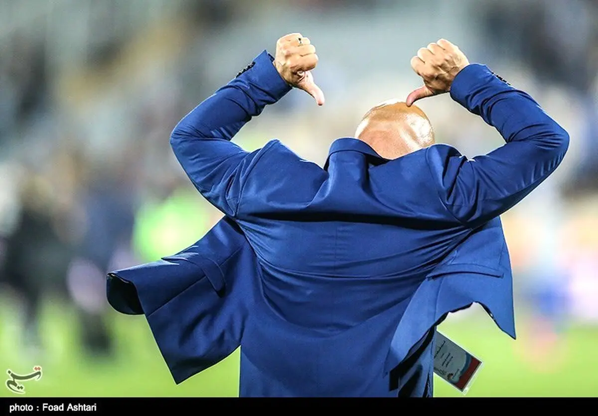 شادی بعد از گل به سبک منصوریان!/عکس